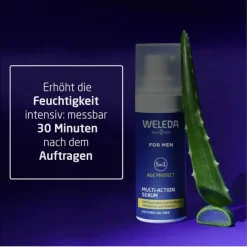 Heren|Gezichtsverzorging^WELEDA Voor mannen 5in1 Multi-Action Serum, Voor 24 uur hydratatie en een stevige huid
