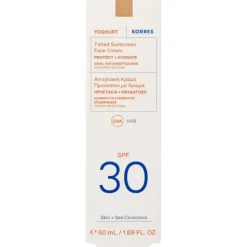Zonnebrandcrème^Korres Yoghurt getinte zonnebrandcrème voor het gezicht SPF30